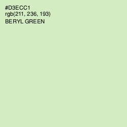 #D3ECC1 - Beryl Green Color Image