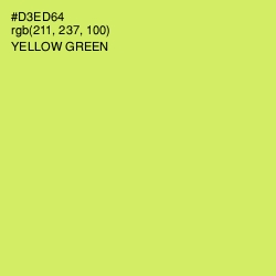 #D3ED64 - Yellow Green Color Image