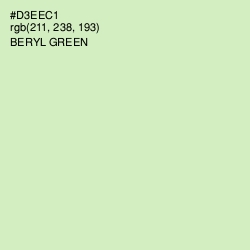 #D3EEC1 - Beryl Green Color Image