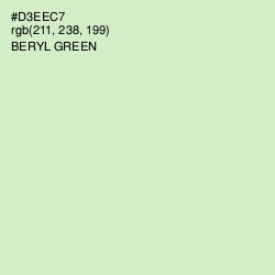 #D3EEC7 - Beryl Green Color Image