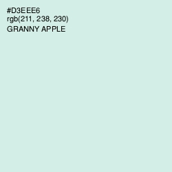 #D3EEE6 - Granny Apple Color Image
