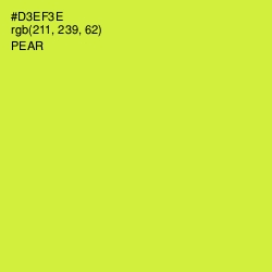 #D3EF3E - Pear Color Image