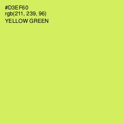 #D3EF60 - Yellow Green Color Image