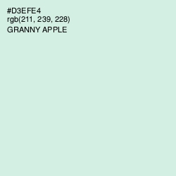 #D3EFE4 - Granny Apple Color Image