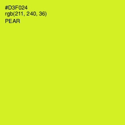 #D3F024 - Pear Color Image