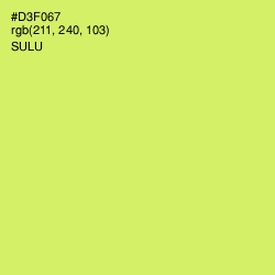 #D3F067 - Sulu Color Image