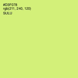 #D3F078 - Sulu Color Image