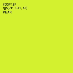 #D3F12F - Pear Color Image