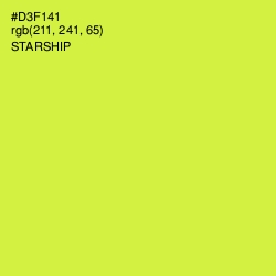 #D3F141 - Starship Color Image