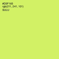 #D3F165 - Sulu Color Image