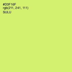 #D3F16F - Sulu Color Image