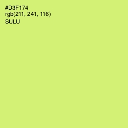 #D3F174 - Sulu Color Image