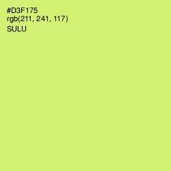 #D3F175 - Sulu Color Image