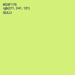 #D3F179 - Sulu Color Image