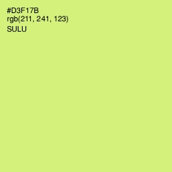 #D3F17B - Sulu Color Image