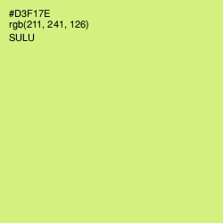#D3F17E - Sulu Color Image
