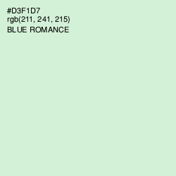 #D3F1D7 - Blue Romance Color Image