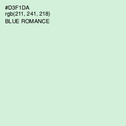 #D3F1DA - Blue Romance Color Image