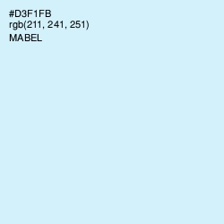 #D3F1FB - Mabel Color Image