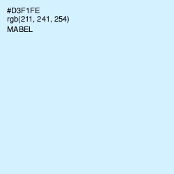 #D3F1FE - Mabel Color Image