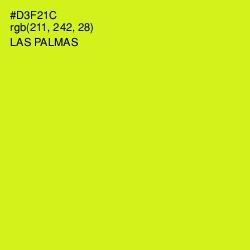 #D3F21C - Las Palmas Color Image