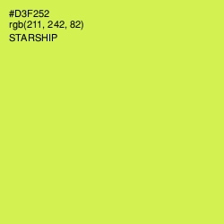 #D3F252 - Starship Color Image