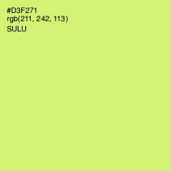 #D3F271 - Sulu Color Image