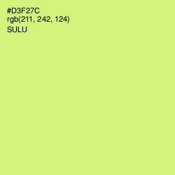 #D3F27C - Sulu Color Image