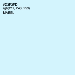#D3F3FD - Mabel Color Image