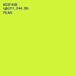 #D3F43B - Pear Color Image