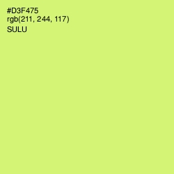 #D3F475 - Sulu Color Image