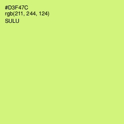 #D3F47C - Sulu Color Image