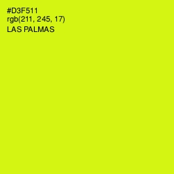 #D3F511 - Las Palmas Color Image