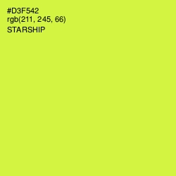 #D3F542 - Starship Color Image