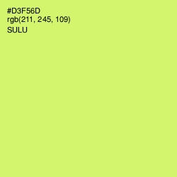 #D3F56D - Sulu Color Image