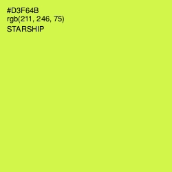#D3F64B - Starship Color Image