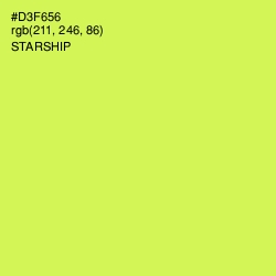 #D3F656 - Starship Color Image