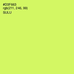 #D3F663 - Sulu Color Image