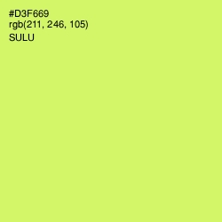#D3F669 - Sulu Color Image