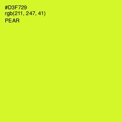 #D3F729 - Pear Color Image