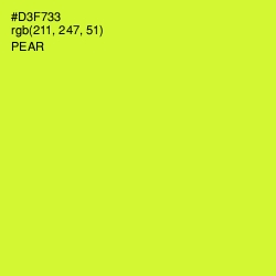 #D3F733 - Pear Color Image