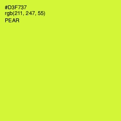 #D3F737 - Pear Color Image