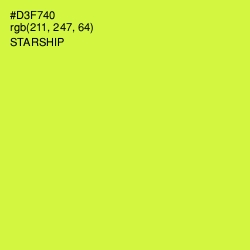 #D3F740 - Starship Color Image