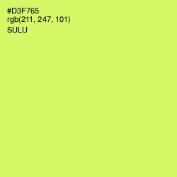 #D3F765 - Sulu Color Image