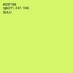 #D3F768 - Sulu Color Image