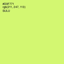 #D3F771 - Sulu Color Image
