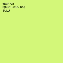 #D3F778 - Sulu Color Image