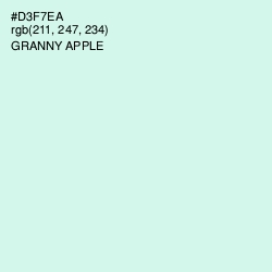 #D3F7EA - Granny Apple Color Image