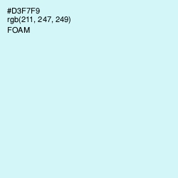 #D3F7F9 - Foam Color Image