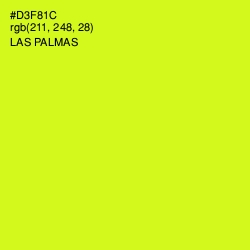 #D3F81C - Las Palmas Color Image